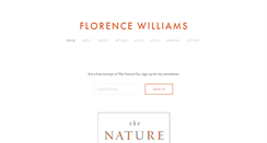 Desktop Screenshot of florencewilliams.com